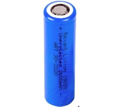 Аккумуляторы и зарядные устройства REXANT (30-2020) 18650 АККУМУЛЯТОР UNPROTECTED LI-ION 2600 MAH 3.7 В