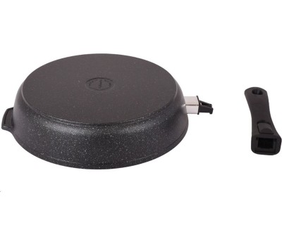 Сковорода KUKMARA смт283а а/пр литая 28см съемн/руч Темный мрамор