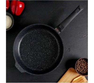 Сковорода KUKMARA смт283а а/пр литая 28см съемн/руч Темный мрамор