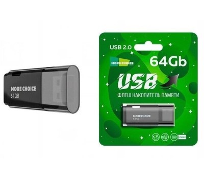 Флэш-накопитель MORE CHOICE (4610196405167) MF64 - черный