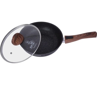 Сковорода KUKMARA сгг263а а/пр литая 26см съемн/руч стекл/кр Granit ultra blue