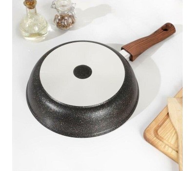 Сковорода KUKMARA сгг263а а/пр литая 26см съемн/руч стекл/кр Granit ultra blue