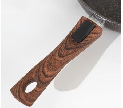 Сковорода KUKMARA сгг263а а/пр литая 26см съемн/руч стекл/кр Granit ultra blue