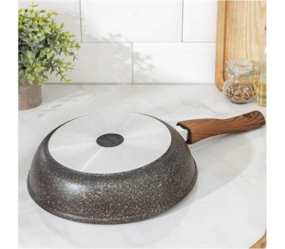 Сковорода KUKMARA сгг263а а/пр литая 26см съемн/руч стекл/кр Granit ultra blue