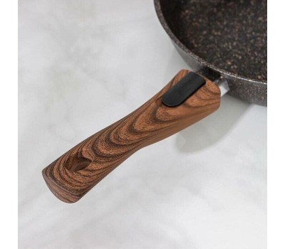 Сковорода KUKMARA сгг263а а/пр литая 26см съемн/руч стекл/кр Granit ultra blue