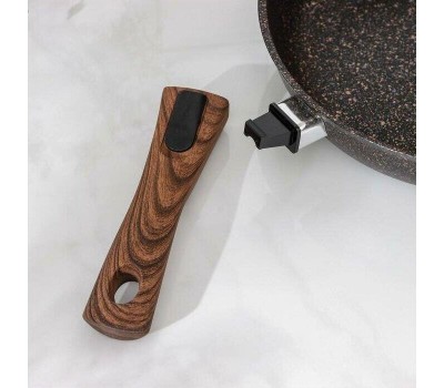 Сковорода KUKMARA сгг263а а/пр литая 26см съемн/руч стекл/кр Granit ultra blue