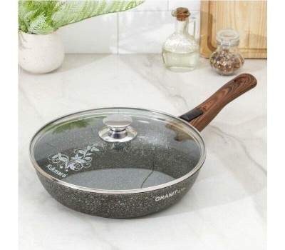 Сковорода KUKMARA сгг263а а/пр литая 26см съемн/руч стекл/кр Granit ultra blue