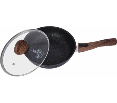 Сковорода KUKMARA сгг263а а/пр литая 26см съемн/руч стекл/кр Granit ultra blue