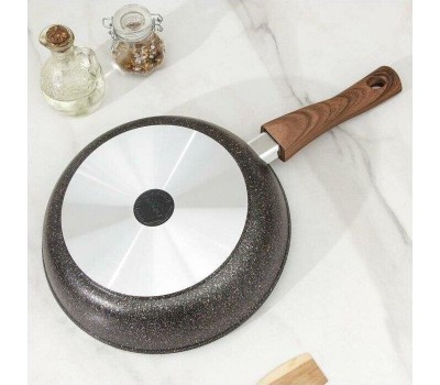 Сковорода KUKMARA сгг263а а/пр литая 26см съемн/руч стекл/кр Granit ultra blue