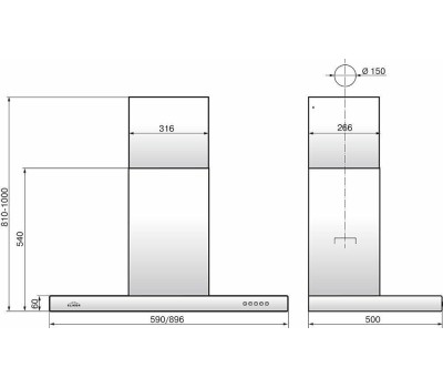 Вытяжка ELIKOR Опал 60Н-650-Э3Д нержавеющая сталь управление: кнопочное (1 мотор)