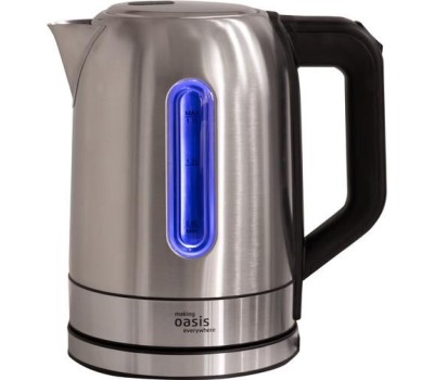 Чайник электрический OASIS K-5SWS стальной+черный 1,7л 2200Вт