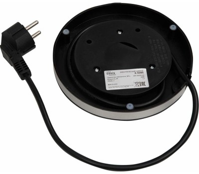 Чайник электрический OASIS K-5SWS стальной+черный 1,7л 2200Вт