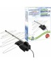 Антенна комнатная ДЕЛЬТА К131А.03 12V активная, DVB-T2, с б/п, 40 дБ, коробка