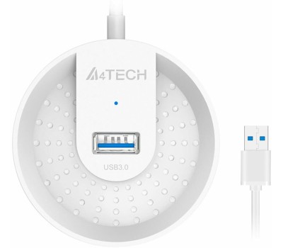 A4TECH Хаб (разветвитель) HUB-30, белый
