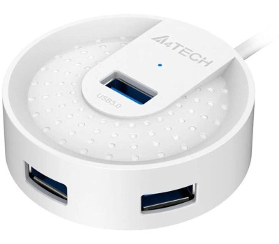 A4TECH Хаб (разветвитель) HUB-30, белый
