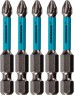 Бита GROSS Бита торсионная PH2 x 50 мм, для ударных шуруповертов, 5 шт. 11490