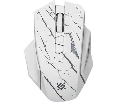 DEFENDER Мышь беспроводная Uran GM-503, игровая, радио, оптическая, USB, 3200dpi, белый [52504]