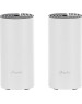 TP-LINK Бесшовный Mesh роутер DECO P9(2-PACK), Wi-Fi 5, AC1200, 2.4/5ГГц, 2 WAN/LAN, белый, 2 шт. в комплекте