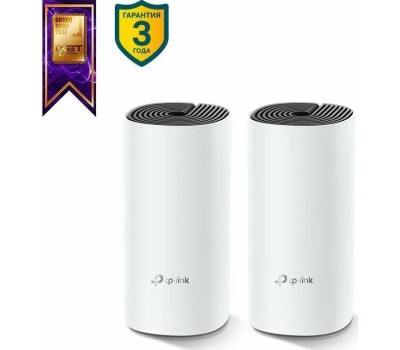 TP-LINK Бесшовный Mesh роутер DECO P9(2-PACK), Wi-Fi 5, AC1200, 2.4/5ГГц, 2 WAN/LAN, белый, 2 шт. в комплекте