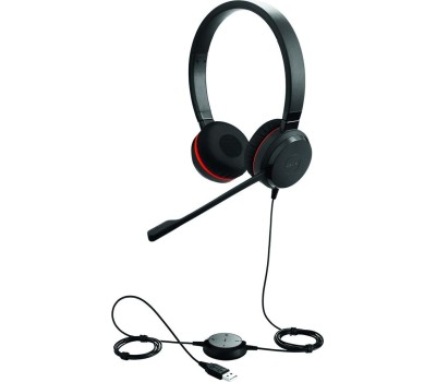JABRA Гарнитура Evolve 20 MS Stereo, для контактных центров, накладные, проводные, черный [4999-823-109]