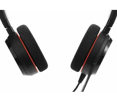 JABRA Гарнитура Evolve 20 MS Stereo, для контактных центров, накладные, проводные, черный [4999-823-109]