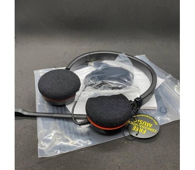 JABRA Гарнитура Evolve 20 MS Stereo, для контактных центров, накладные, проводные, черный [4999-823-109]