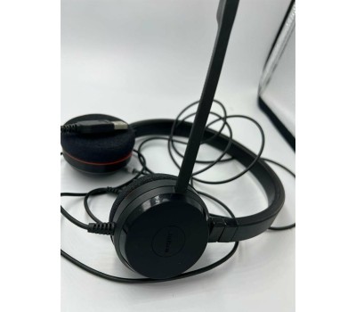JABRA Гарнитура Evolve 20 MS Stereo, для контактных центров, накладные, проводные, черный [4999-823-109]
