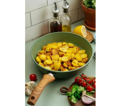 Сковорода НЕВА МЕТАЛЛ ПОСУДА Сковорода а/пр литая 20см Eco Way ТМ НМП