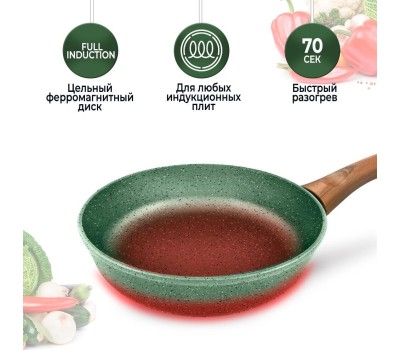 Сковорода НЕВА МЕТАЛЛ ПОСУДА Сковорода а/пр литая 20см Eco Way ТМ НМП
