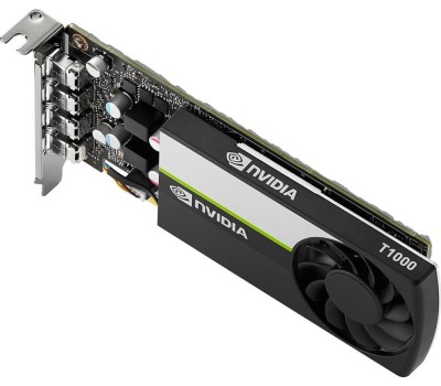 Видеокарта PNY Видеокарта NVIDIA T1000 T1000 4ГБ GDDR6, Low Profile, Bulk [vcnt1000-sb]