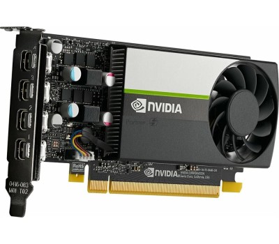 Видеокарта PNY Видеокарта NVIDIA T1000 T1000 4ГБ GDDR6, Low Profile, Bulk [vcnt1000-sb]
