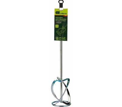 Насадка СИБРТЕХ Насадка для миксера, для тяжелых растворов, 120 х 590 мм, оцинкованная, хвостовик резьба М14 848947