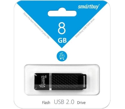 SMART BUY Smartbuy USB Drive 8Gb Quartz series Black SB8GBQZ-K