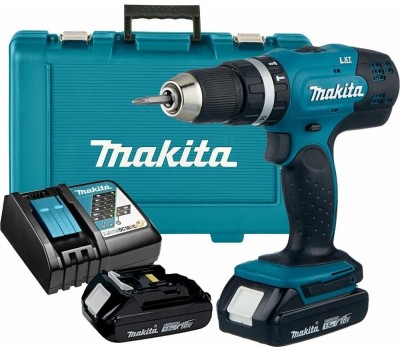 MAKITA Ударная дрель-шуруповерт DHP453SYE, 1.5Ач, с двумя аккумуляторами