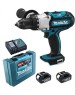 Дрель-шуруповерт MAKITA Дрель-шуруповерт DDF451RFE, 3Ач, с двумя аккумуляторами