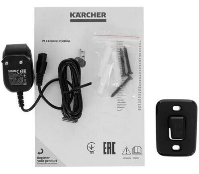 KARCHER Ручной пылесос (handstick) VC 4 Cordless myHome Car, 140Вт, белый/черный [1.198-632.0]
