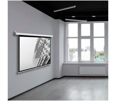 Экраны CACTUS Экран MotoExpert CS-PSME-200x200-WT, 200х200 см, 1:1, настенно-потолочный белый
