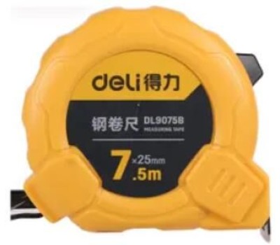 Рулетка DELI Рулетка DL9075B 7,5м*25мм, метрическая, ударопрочный корпус