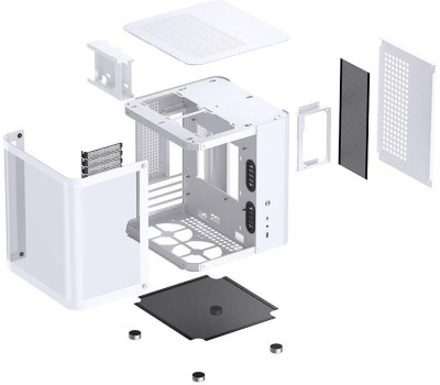 Корпус для ПК JONSBO Корпус mATX TK-1 2.0, Mini-Tower, без БП, белый [tk-1 2.0 white]