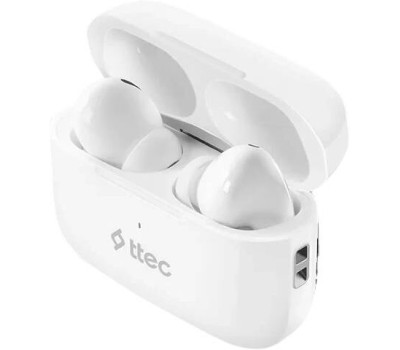 TTEC Наушники беспроводные AirBeat Pro Lite ANC TWS Bluetooth Headset. Цвет: белый