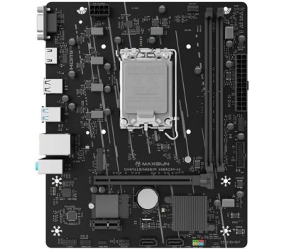 Материнская плата MAXSUN Материнская плата MS-Challenger H610M-H V1 WIFI H610, LGA1700, 2*DDR4, 1*PCIEx16, 1*PCIEx1, 1*M.2, 4*USB3.2Gen1, 6*USB2.0, 2*SATA3.0, 1G, VGA, HDMI, M-ATX, RTL