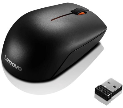 Мышь беспроводная LENOVO Мышь беспроводная 300 Wireless Compact, радио, оптическая, USB, 1000dpi, черный [gx30k79401]