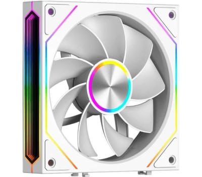 PCCOOLER Вентилятор F3 X120 WH 120мм, 4-pin, 1800об/мин, 15 - 28.4 дБ, ARGB, белый, Ret [f3x120-whac112-gl]