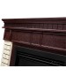 Камин электрический ELECTROLUX Каминокомплект: Очаг EFP/P-3020LS N, портал Bricks 30 камень бежевый, шпон темный дуб