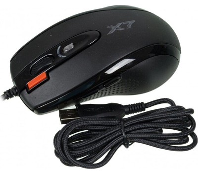 Мышь проводная A4TECH XL-750BK USB черный