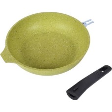 Сковорода КУКМОР 261tsl а/пр литая 26см съемн/руч Trendy style lime