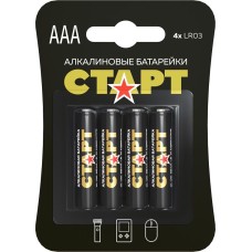 Алкалиновая батарейка СТАРТ (19135) LR03-BL4 N