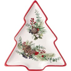 Тарелка AGNESS 358-2263 CELEBRATION в форме елки 23*20,2*2,2см