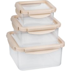 Контейнер пищевой MALLONY Набор контейнеров пищевых с эластичными крышками UNICO, 3 шт (550 мл, 1200 мл, 2200 мл) (108019)
