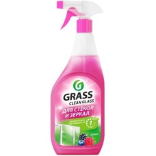 Моющее средство GRASS 125241 Clean Glass блеск стекол и зеркал (лесные ягоды) (флакон 600мл)